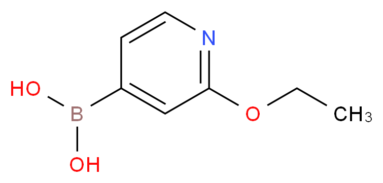 2-ETHOXYPYRIDINE-4-BORONIC ACID_分子结构_CAS_1072946-58-7)