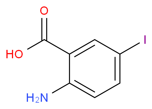 2-Amino-5-iodobenzoic acid_分子结构_CAS_)