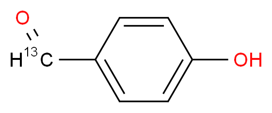 4-Hydroxybenzaldehyde-13C_分子结构_CAS_152404-52-9)