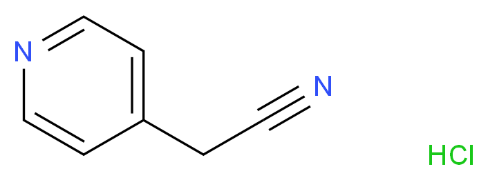 4-吡啶乙腈 盐酸盐_分子结构_CAS_92333-25-0)