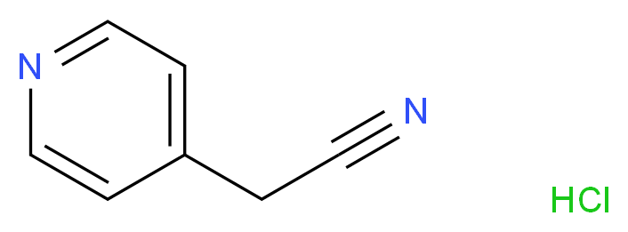 4-Pyridylacetonitrile hydrochloride_分子结构_CAS_92333-25-0)