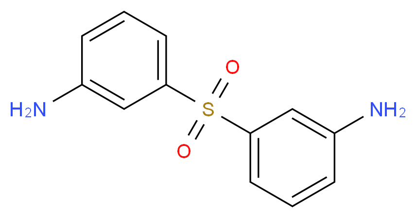 3-(3-aminobenzenesulfonyl)aniline_分子结构_CAS_599-61-1