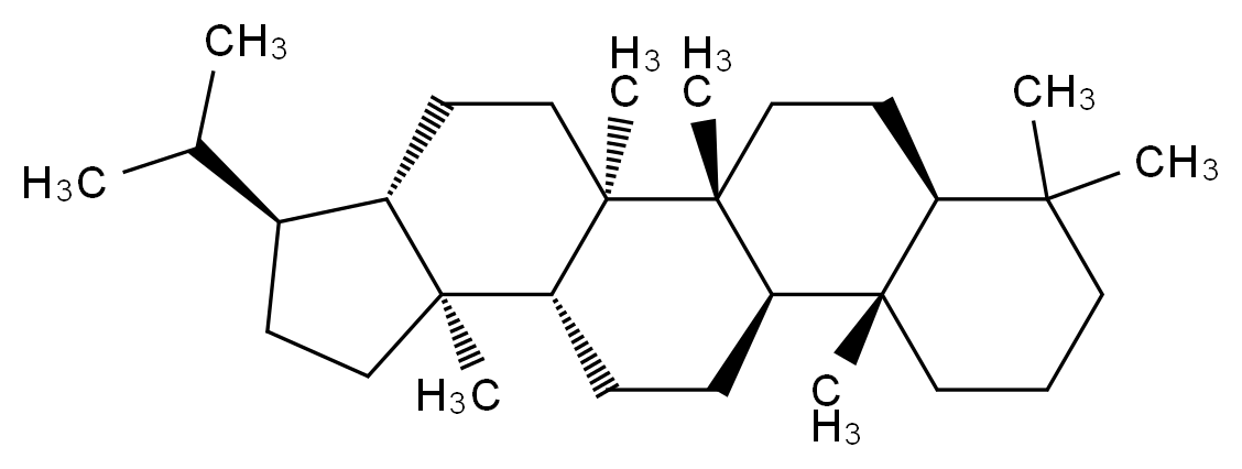 (1R,2R,5S,6S,9S,10R,13R,14S,19S)-1,2,9,14,18,18-hexamethyl-6-(propan-2-yl)pentacyclo[11.8.0.0<sup>2</sup>,<sup>1</sup><sup>0</sup>.0<sup>5</sup>,<sup>9</sup>.0<sup>1</sup><sup>4</sup>,<sup>1</sup><sup>9</sup>]henicosane_分子结构_CAS_1176-44-9