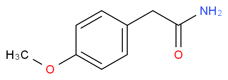 2-(4-methoxyphenyl)acetamide_分子结构_CAS_6343-93-7
