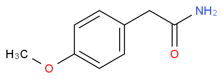 2-(4-METHOXYPHENYL)ACETAMIDE_分子结构_CAS_)