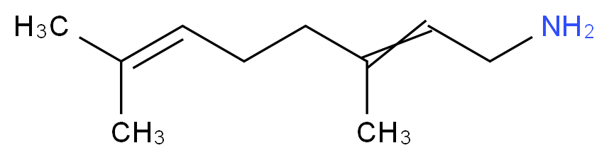 3,7-dimethylocta-2,6-dien-1-amine_分子结构_CAS_6246-48-6