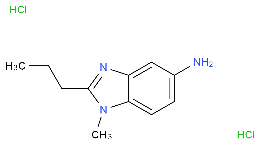 1-Methyl-2-propyl-1H-benzoimidazol-5-ylamine dihydrochloride_分子结构_CAS_)