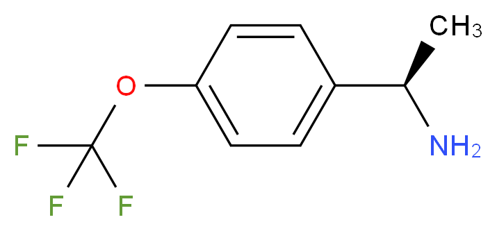 (1R)-1-[4-(trifluoromethoxy)phenyl]ethan-1-amine_分子结构_CAS_951247-75-9