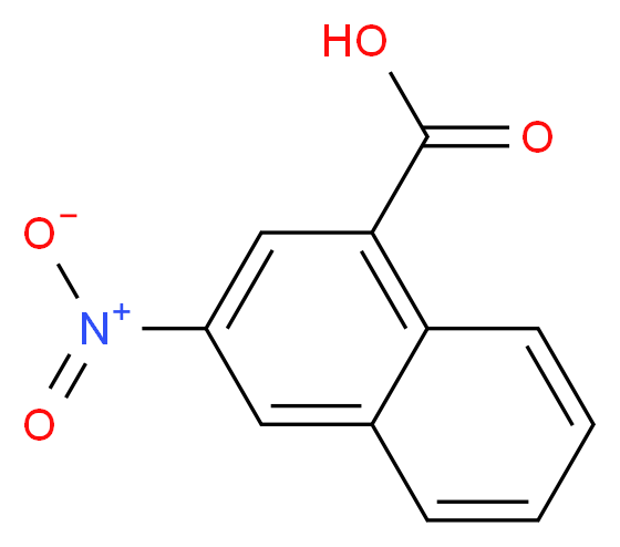 3-nitronaphthalene-1-carboxylic acid_分子结构_CAS_4507-84-0