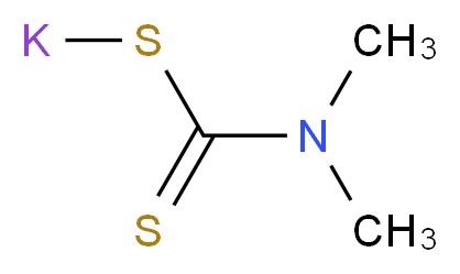 Potassium N,N-dimethyldithiocarbamate, 50% aqueous solution_分子结构_CAS_128-03-0)