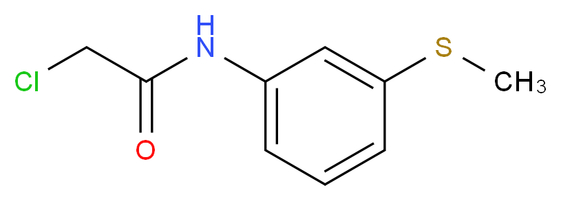 2-chloro-N-[3-(methylsulfanyl)phenyl]acetamide_分子结构_CAS_85126-64-3