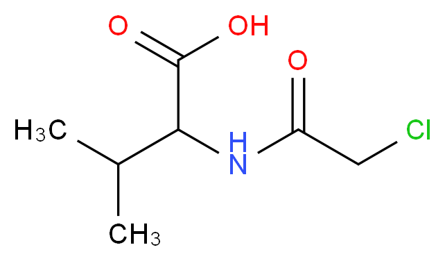 N-Chloroacetyl-DL-valine_分子结构_CAS_4090-17-9)