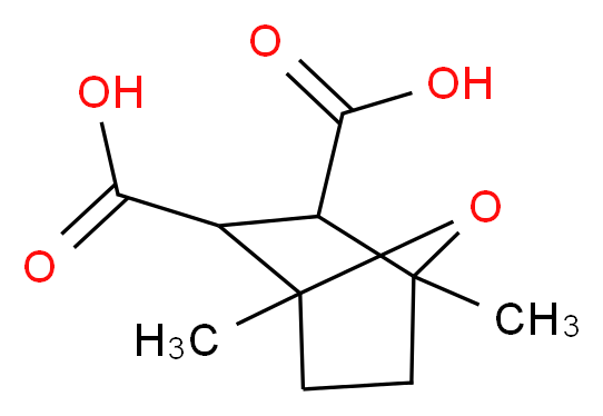 1,4-dimethyl-7-oxabicyclo[2.2.1]heptane-2,3-dicarboxylic acid_分子结构_CAS_109282-27-1