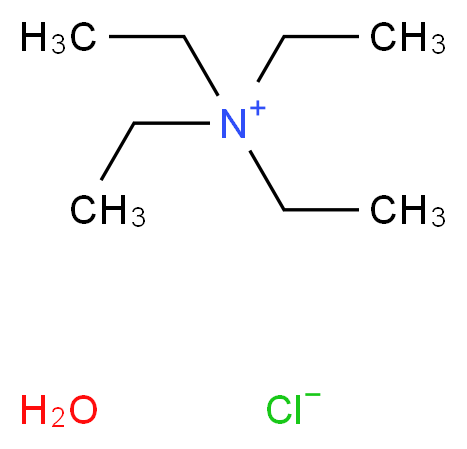 TETRAETHYLAMMONIUM CHLORIDE HYDRATE_分子结构_CAS_68696-18-4)