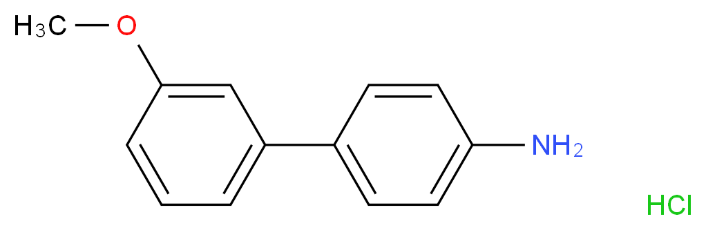 3'-Methoxy-[1,1'-biphenyl]-4-amine hydrochloride_分子结构_CAS_207287-79-4)