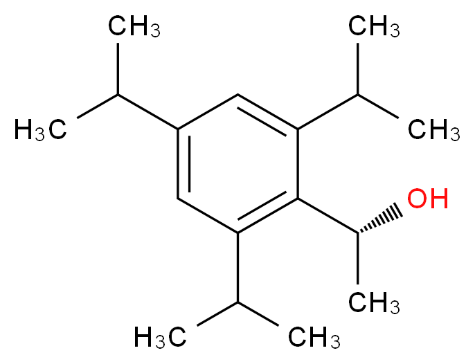 (1R)-1-[2,4,6-tris(propan-2-yl)phenyl]ethan-1-ol_分子结构_CAS_181531-14-6