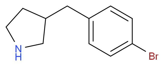 3-(4-BroMobenzyl)pyrrolidine_分子结构_CAS_1158764-56-7)