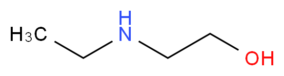 2-(ethylamino)ethanol_分子结构_CAS_)