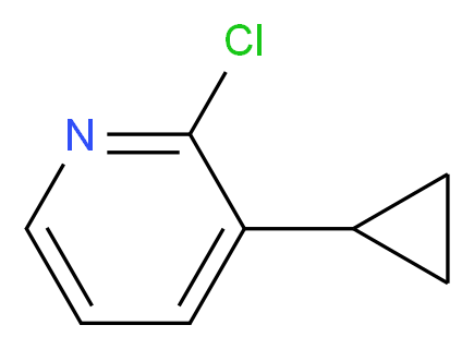 2-chloro-3-cyclopropylpyridine_分子结构_CAS_865664-04-6