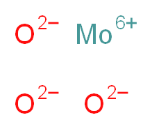 三氧化钼(VI)_分子结构_CAS_1313-27-5)