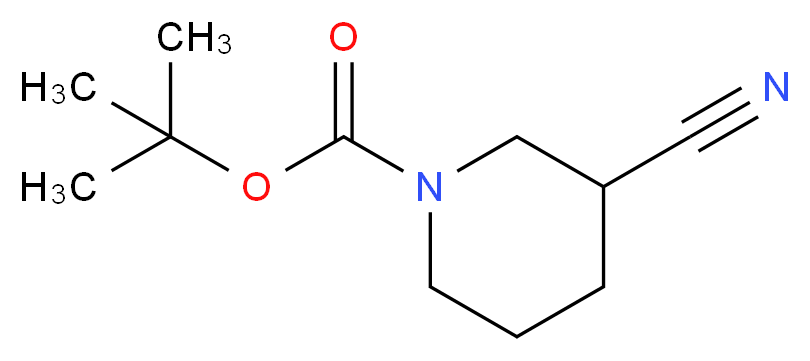 1-N-Boc-3-Cyanopiperidine_分子结构_CAS_91419-53-3)