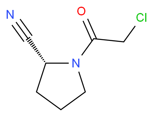 (2R)-1-(2-chloroacetyl)pyrrolidine-2-carbonitrile_分子结构_CAS_565452-98-4