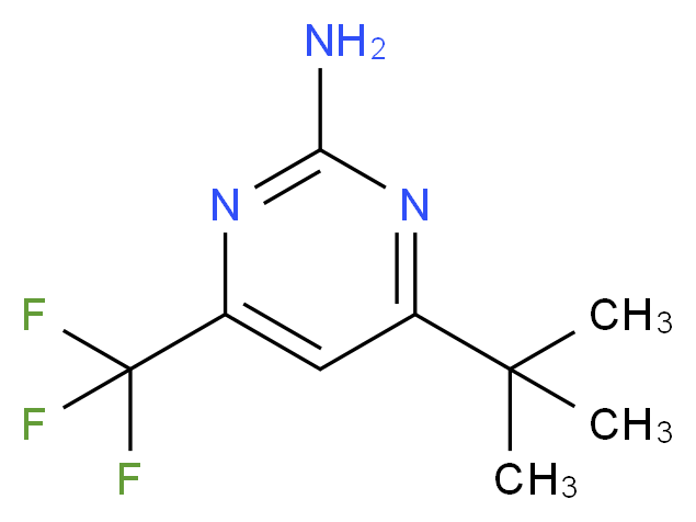 4-tert-butyl-6-(trifluoromethyl)pyrimidin-2-amine_分子结构_CAS_238742-83-1