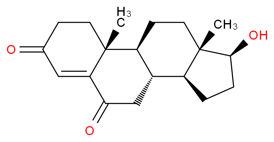 4-Androsten-17β-ol-3,6-dione_分子结构_CAS_570-94-5)