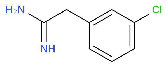 2-(3-chlorophenyl)ethanimidamide_分子结构_CAS_55154-89-7)