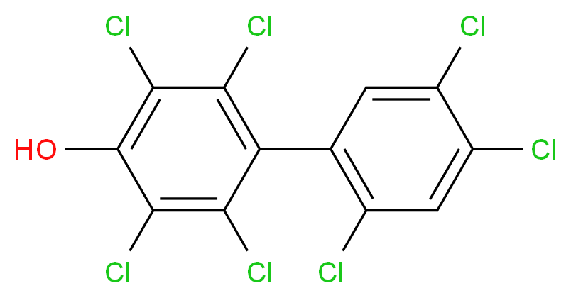 2,3,5,6-tetrachloro-4-(2,4,5-trichlorophenyl)phenol_分子结构_CAS_158076-68-7