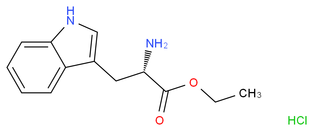 ethyl 2-amino-3-(1H-indol-3-yl)propanoate, hydrochloride_分子结构_CAS_7479-05-2)