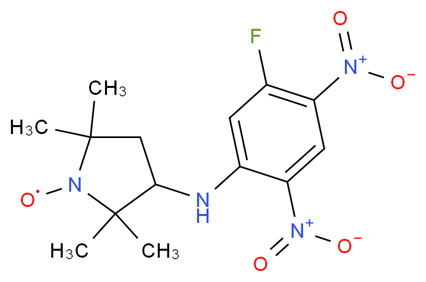 3-(5-氟-2,4-二硝基苯胺)-PROXYL_分子结构_CAS_73784-45-9)