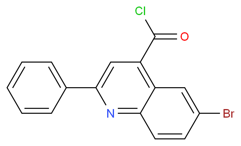 6-Bromo-2-phenylquinoline-4-carbonyl chloride_分子结构_CAS_)
