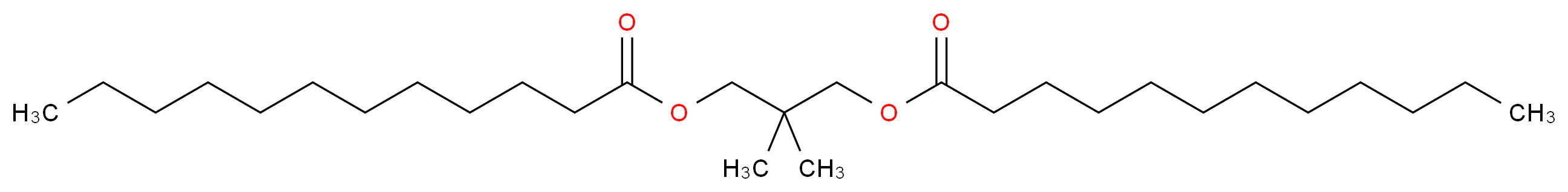 3-(dodecanoyloxy)-2,2-dimethylpropyl dodecanoate_分子结构_CAS_10525-39-0