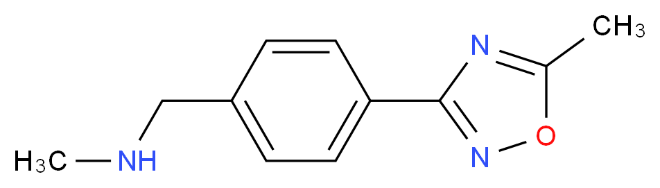 N-methyl-N-[4-(5-methyl-1,2,4-oxadiazol-3-yl)benzyl]amine_分子结构_CAS_857283-77-3)