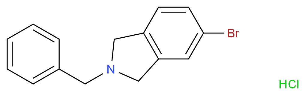 2-Benzyl-5-bromoisoindoline hydrochloride_分子结构_CAS_1187830-70-1)