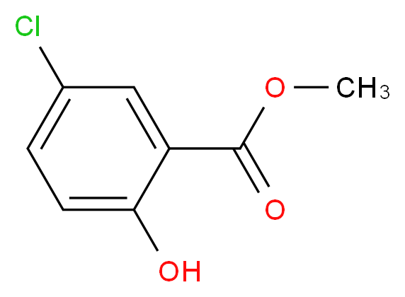 5-氯-2-羟基苯甲酸甲酯_分子结构_CAS_4068-78-4)