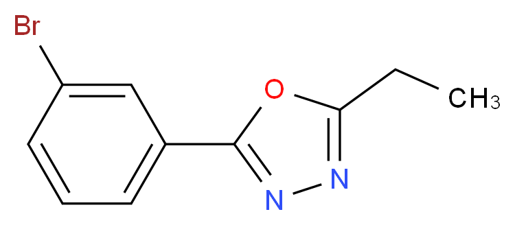 2-(3-Bromophenyl)-5-ethyl-1,3,4-oxadiazole_分子结构_CAS_957065-88-2)