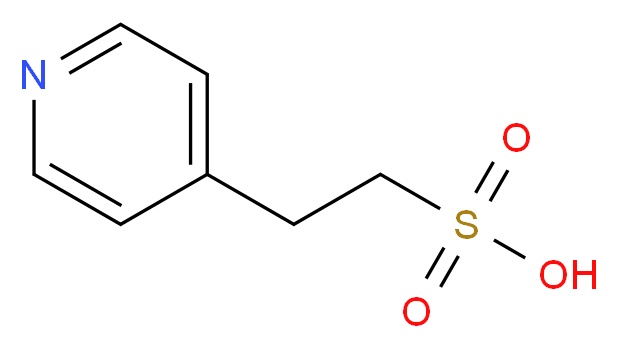 4-PYRIDYL-2-ETHYL SULFONIC ACID_分子结构_CAS_53054-76-5)