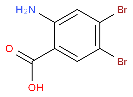 2-amino-4,5-dibromobenzoic acid_分子结构_CAS_75057-62-4
