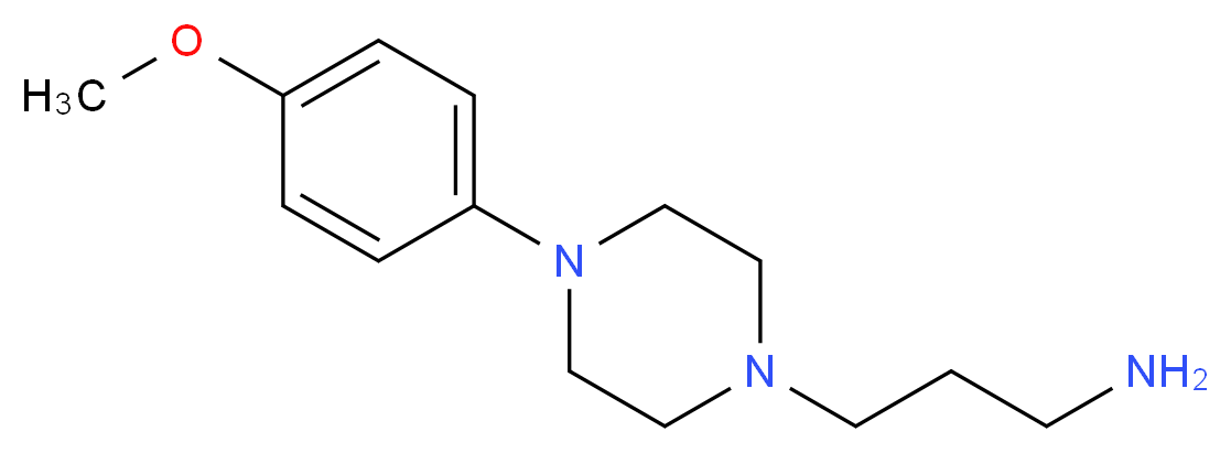 3-[4-(4-Methoxyphenyl)piperazin-1-yl]-propan-1-amine_分子结构_CAS_40255-50-3)