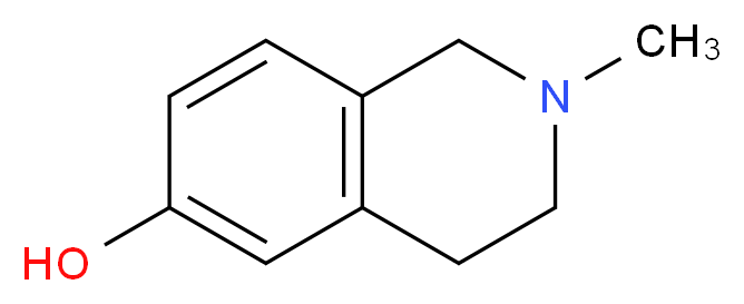 2-methyl-1,2,3,4-tetrahydroisoquinolin-6-ol_分子结构_CAS_14097-39-3