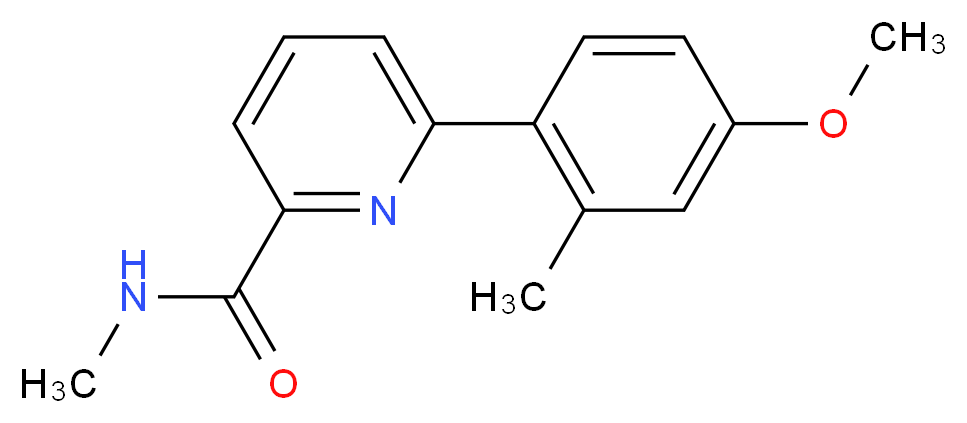 6-(4-methoxy-2-methylphenyl)-N-methylpyridine-2-carboxamide_分子结构_CAS_)