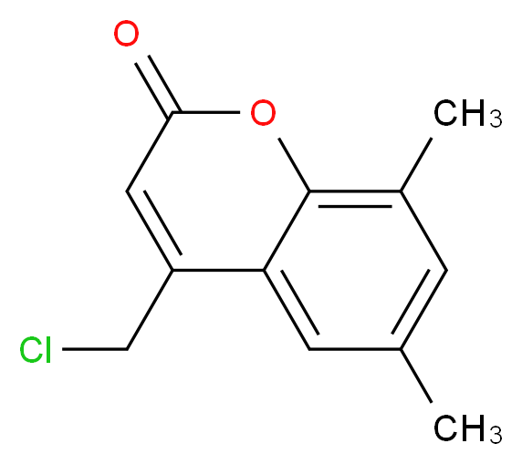 4-(Chloromethyl)-6,8-dimethyl-2H-chromen-2-one_分子结构_CAS_156419-57-7)