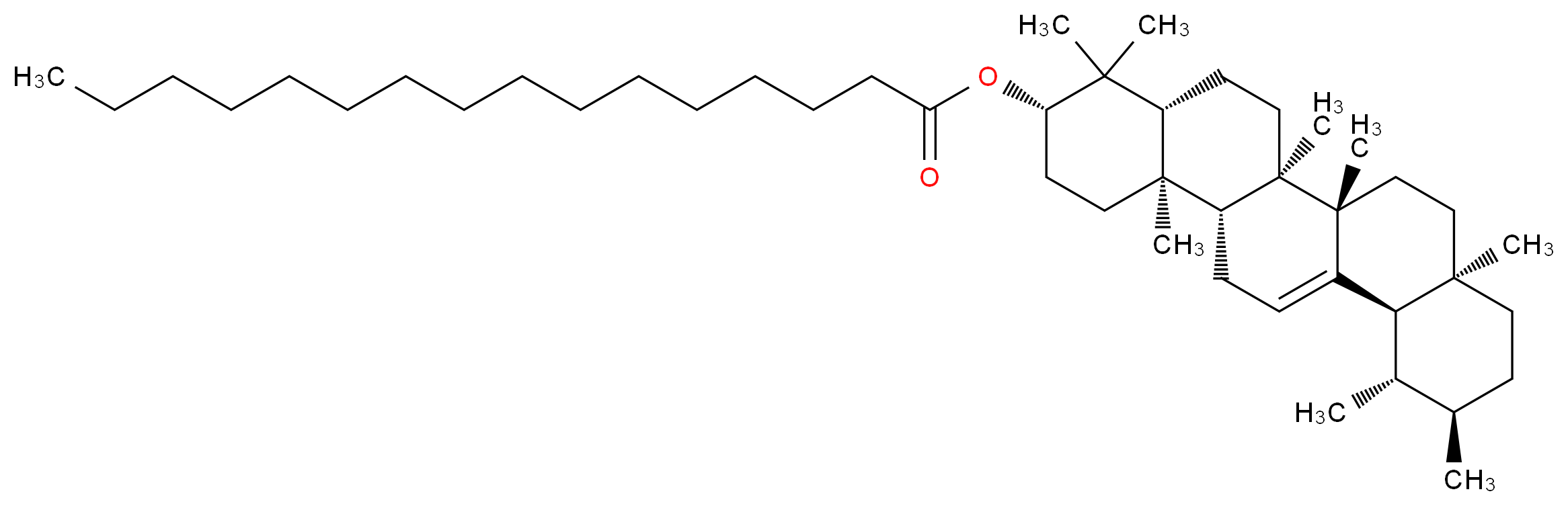 α-Amyrin palmitate_分子结构_CAS_22255-10-3)