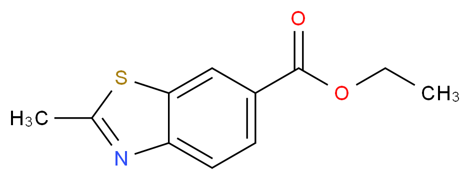 ethyl 2-methyl-1,3-benzothiazole-6-carboxylate_分子结构_CAS_103646-25-9