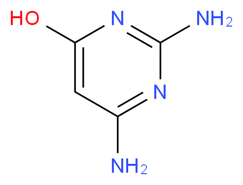 2,4-二氨基-6-羟基嘧啶_分子结构_CAS_56-06-4)