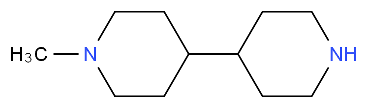 1-methyl-4,4'-bipiperidine_分子结构_CAS_122373-80-2)