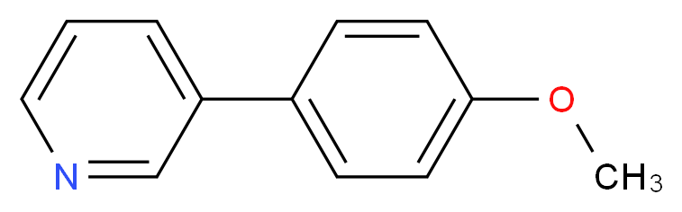 3-(4-Methoxyphenyl)pyridine_分子结构_CAS_5958-02-1)