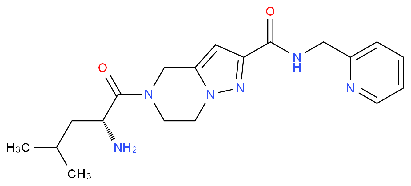 5-D-leucyl-N-(pyridin-2-ylmethyl)-4,5,6,7-tetrahydropyrazolo[1,5-a]pyrazine-2-carboxamide_分子结构_CAS_)